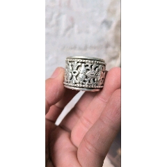  strong>藏传老银扳指一个 /strong>_其他银器_其他银器__年代不详