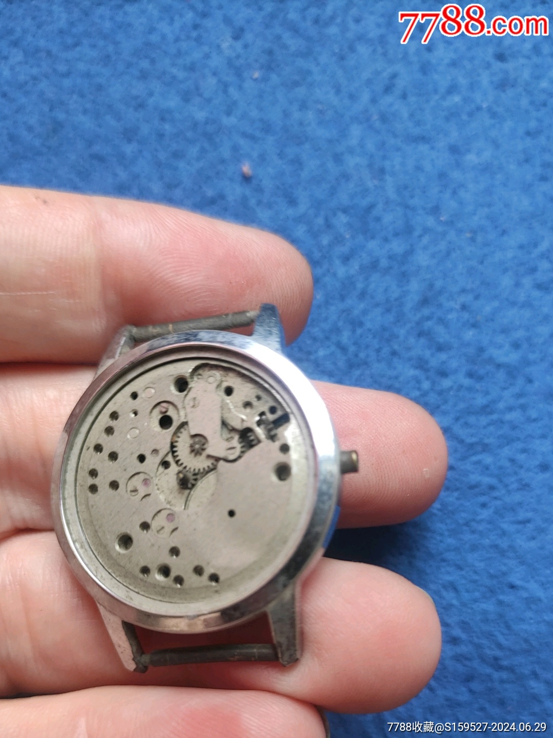 这是一块国产老《上海一A657》手表.没有表盘和表蒙.当配件处理了。_价格9元_第3张_