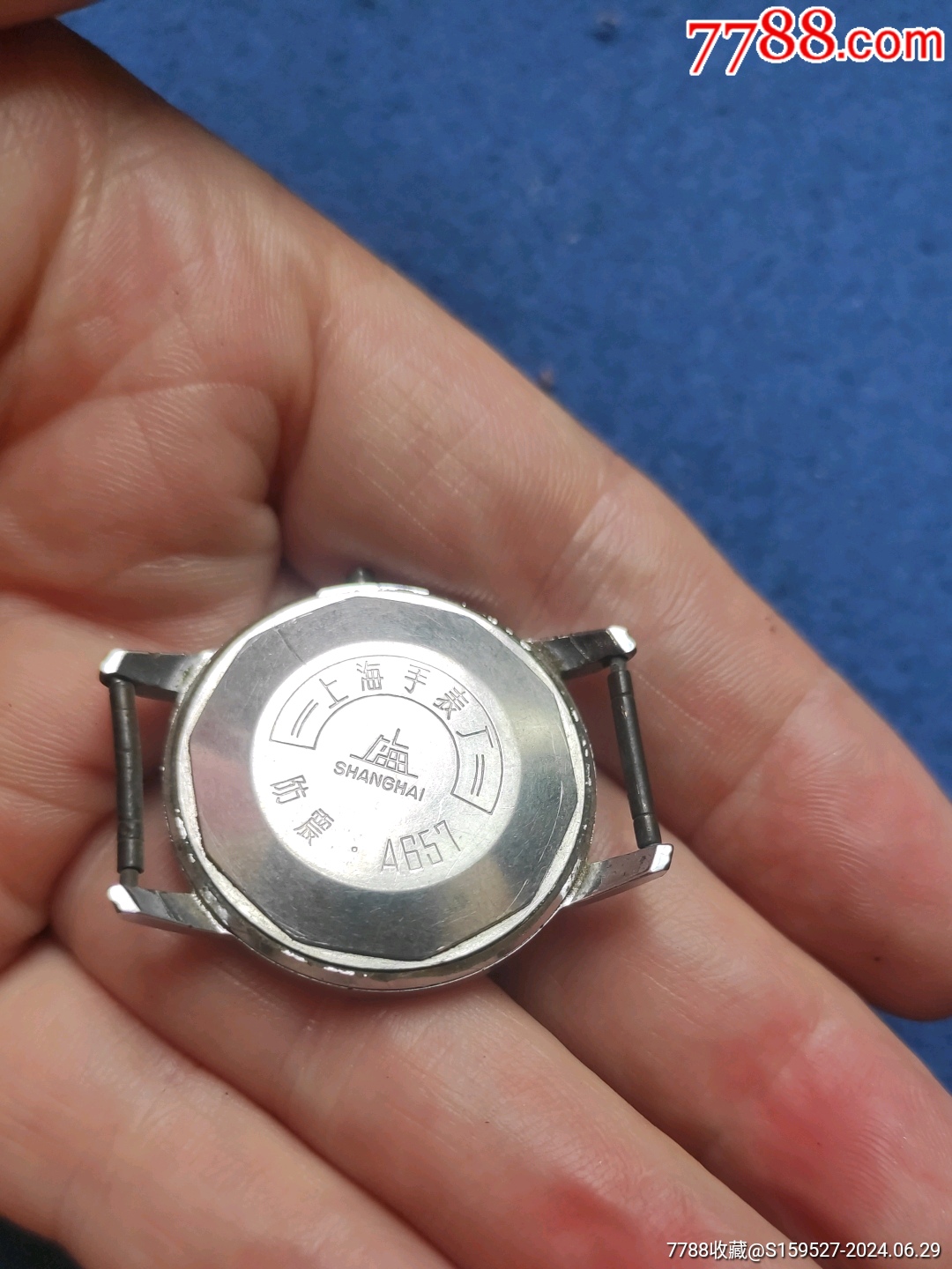 这是一块国产老《上海一A657》手表.没有表盘和表蒙.当配件处理了。_价格9元_第6张_