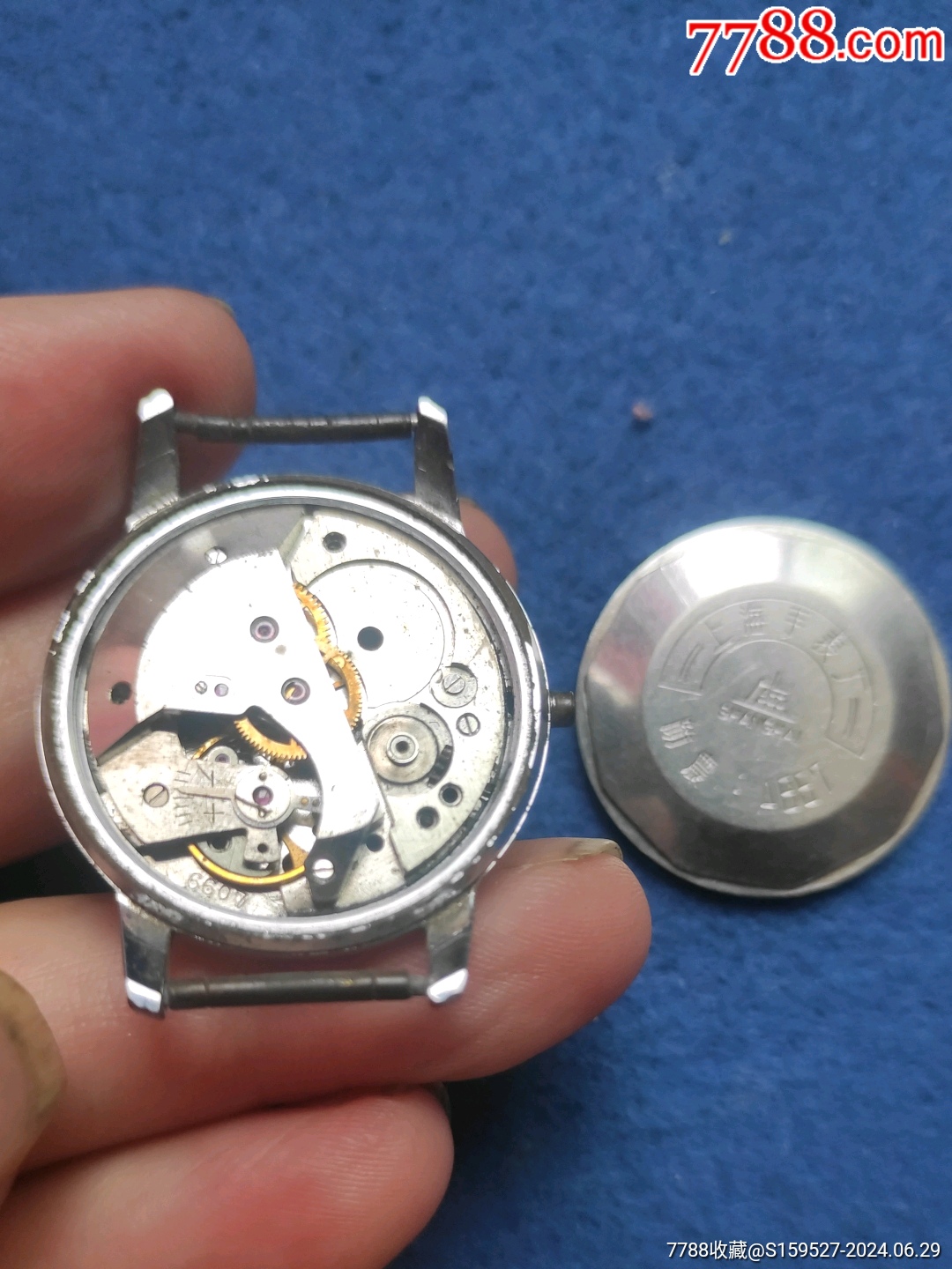 这是一块国产老《上海一A657》手表.没有表盘和表蒙.当配件处理了。_价格9元_第10张_