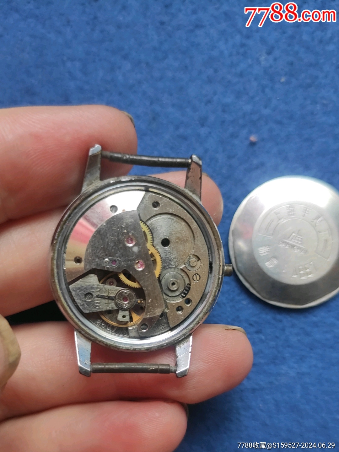 这是一块国产老《上海一A657》手表.没有表盘和表蒙.当配件处理了。_价格9元_第12张_