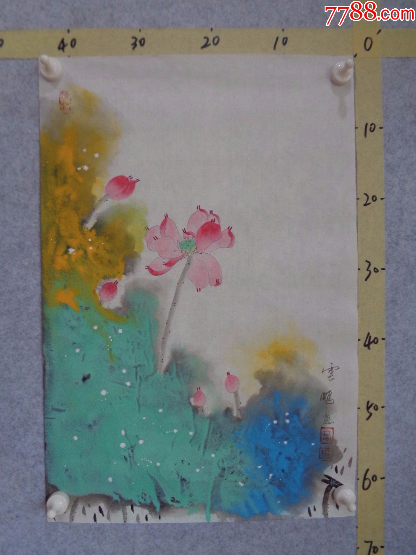 本地藏家早年旧藏字画流出,精品绘画作品一幅(未装裱)_花鸟国画原作_逸墨书斋【7788收藏__收藏热线】