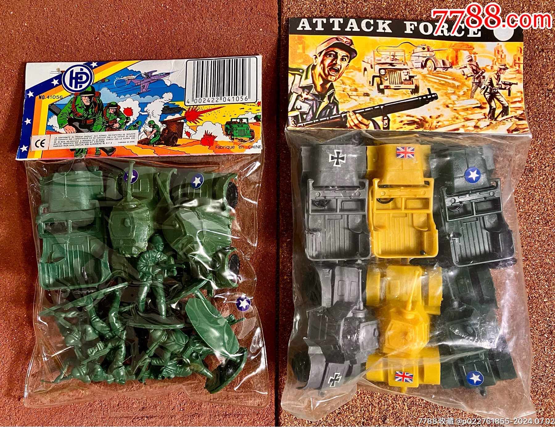 7090年代老玩具小兵人装甲坦克套装两袋非变形金刚霹雳人