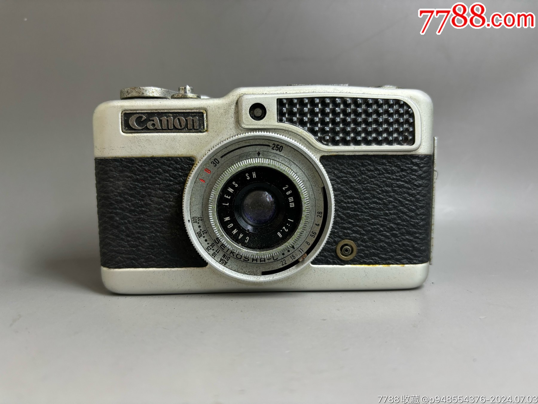 佳能demi半格胶片机品相如图所示快门可按光圈活动不确保能用当摆件机