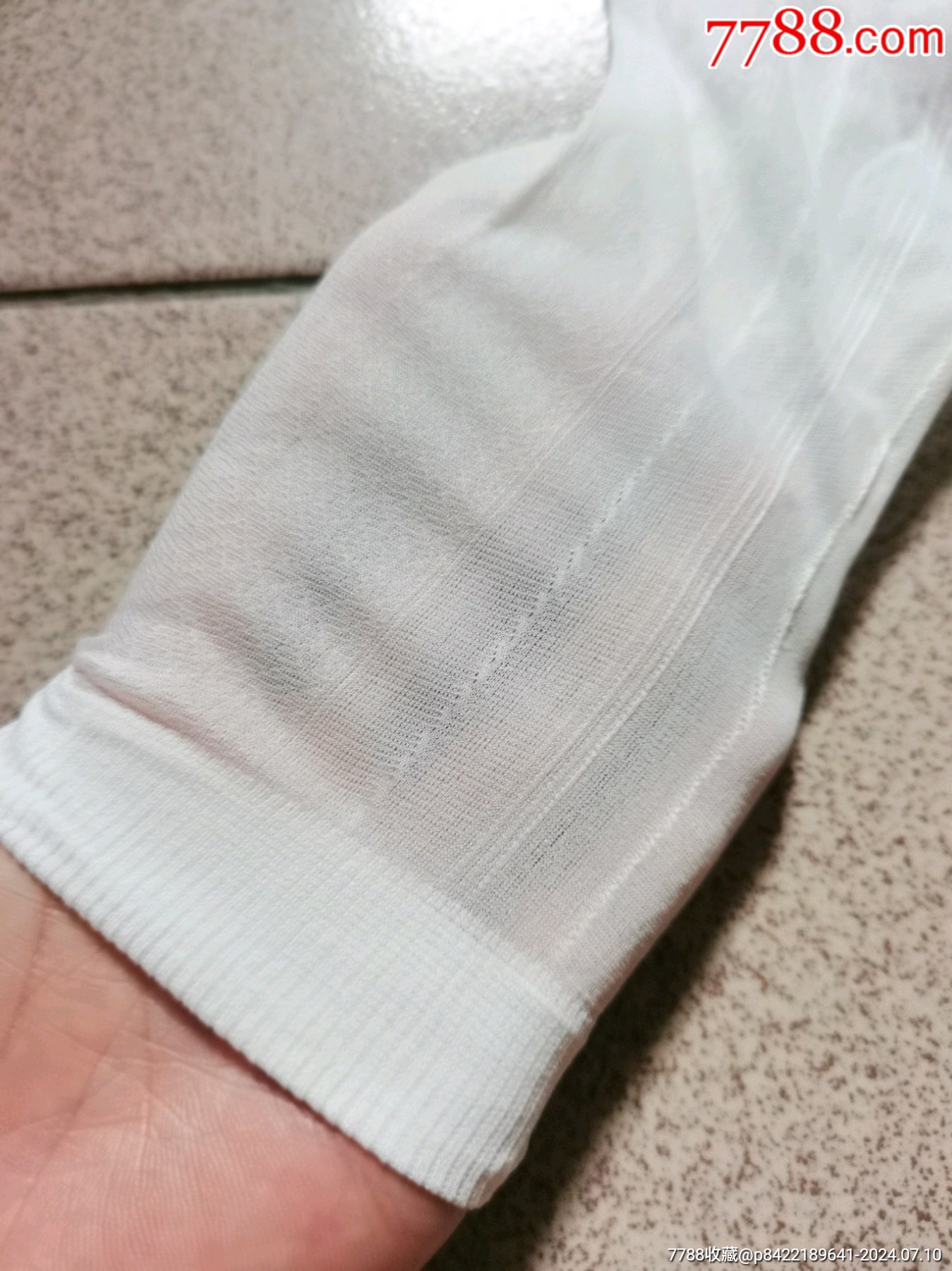 未使用雪白白色尼龙袜子