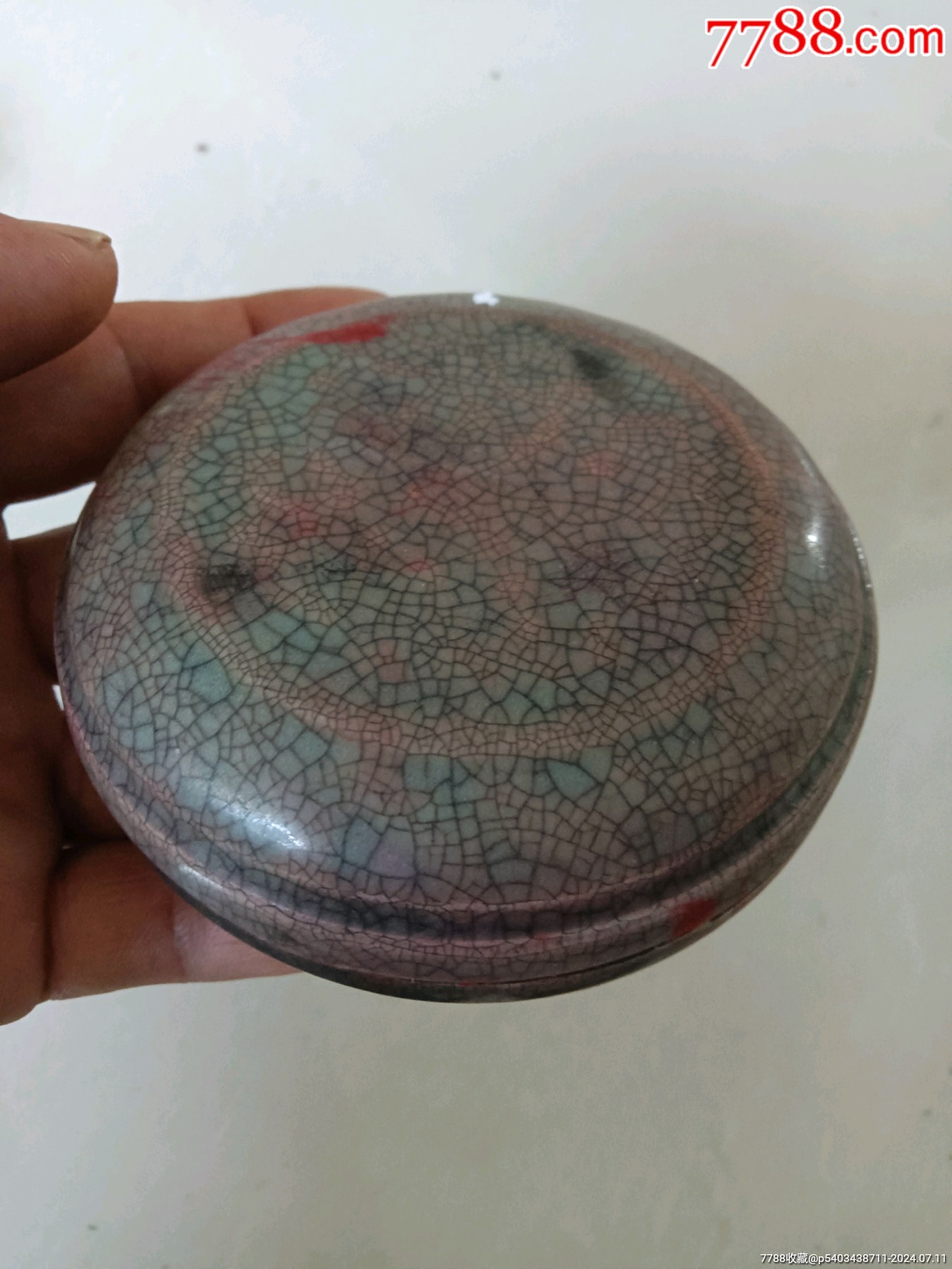 老印泥盒一个,全品无瑕疵,印泥还可以用_价格120元_第1张