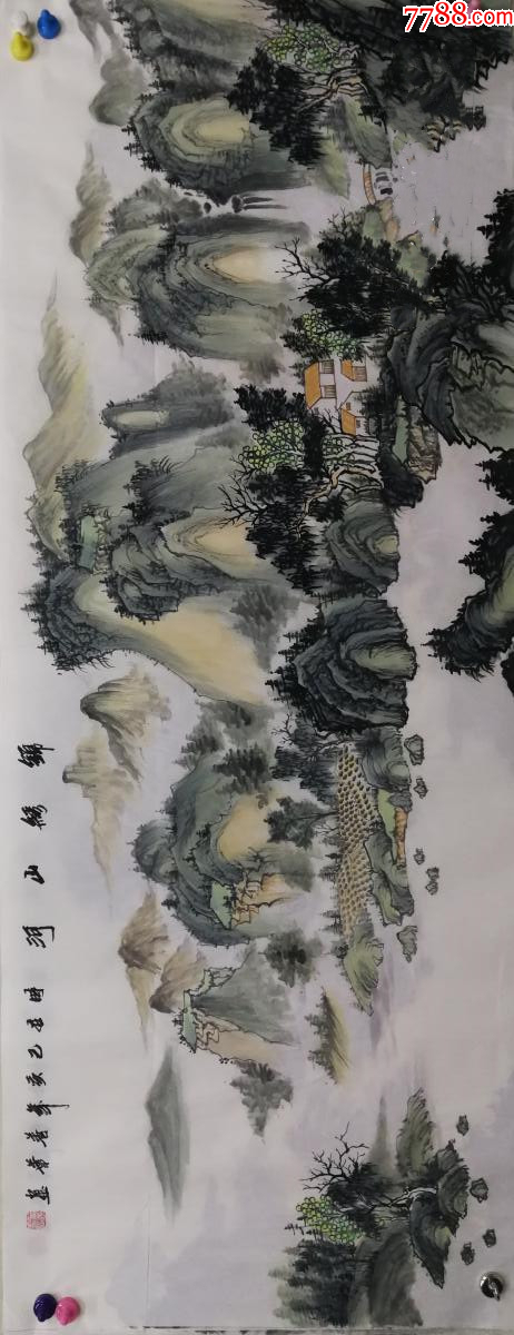 锦绣山河图国画图片