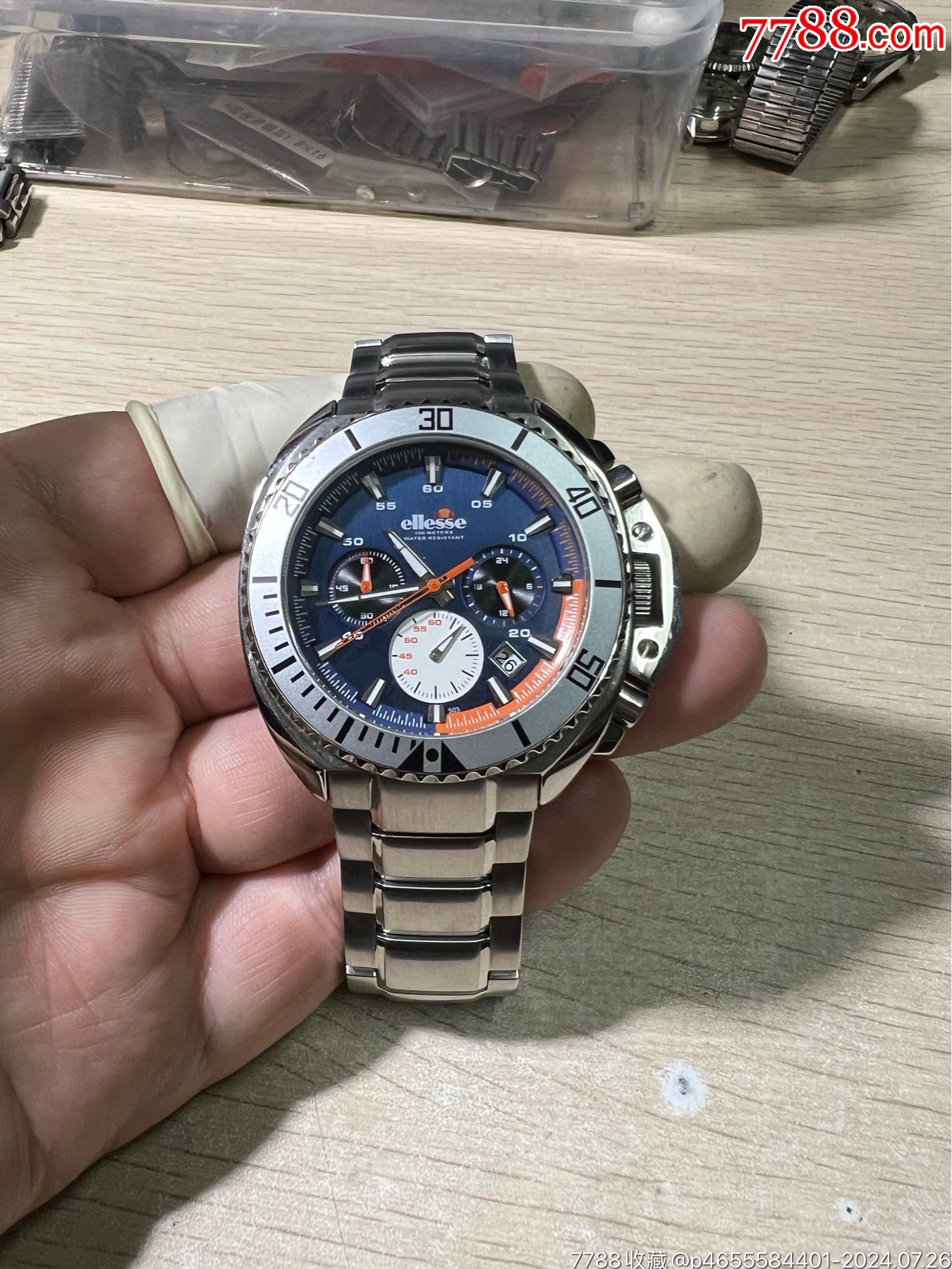 意大利品牌艾力士多功能男表(几乎全新)-价格:115元-au38509183-手表