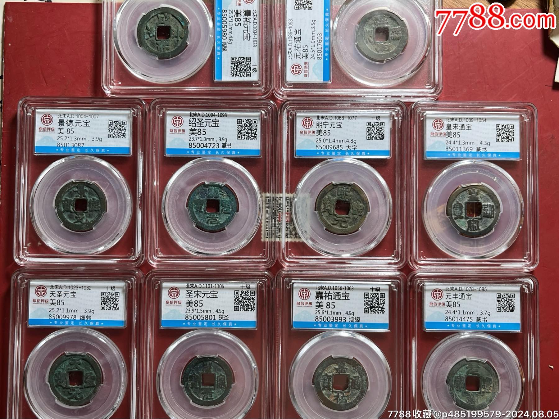 评级古币10枚，品如图，按图发货，所示售出不退__【7788收藏__收藏热线】