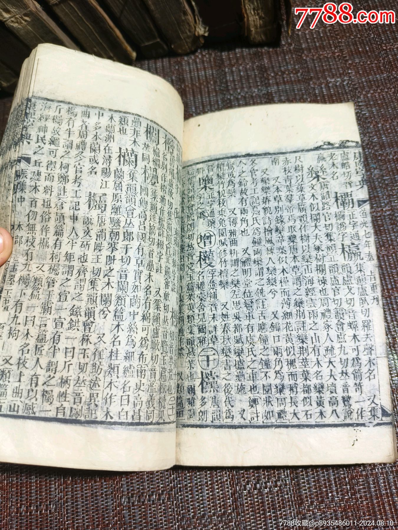 《康熙字典》道光七年40本完整一整套_價格1500元【江西鄉(xiāng)巴佬】_第3張_