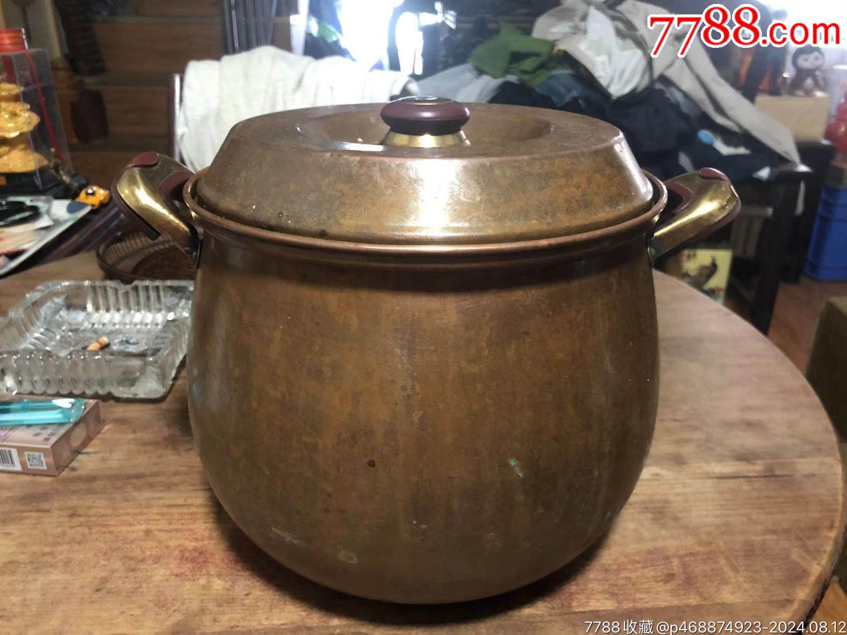 的铜锅一口照片内有尺寸重量_价格300元【杂七杂八古旧】1702_1276
