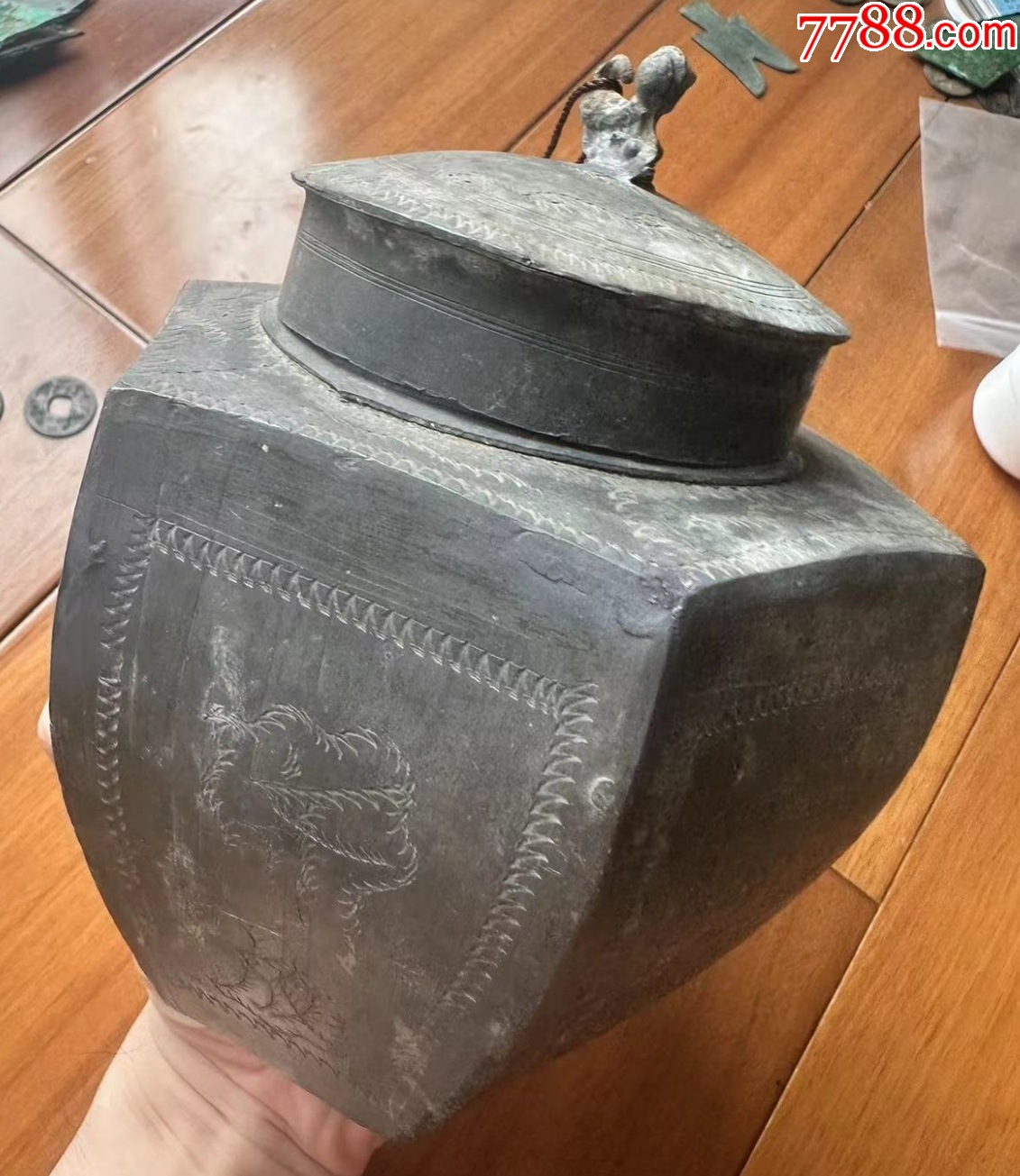 聞德評級：極美品85分--雙喜六角錫罐：帶原蓋_價格598元【優(yōu)品好店】_第9張_