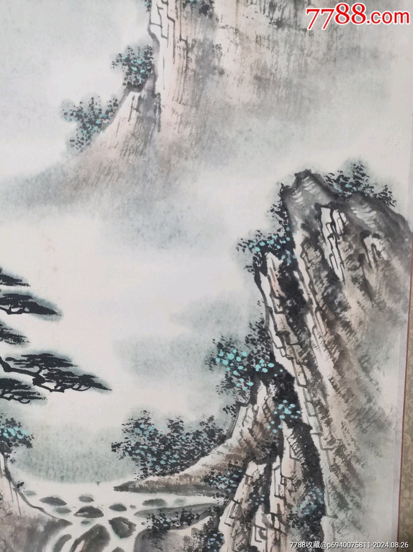 著名畫家韓希山先生精品山水一副，低價(jià)放漏，尺寸136/34_價(jià)格188元_第6張_