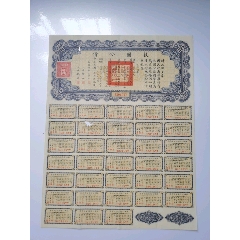 1936年美国道富信托债券40元(全球最大的托管银行,今尚存)