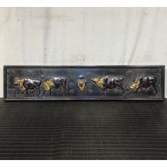 獨(dú)板小葉紫檀【五牛圖_