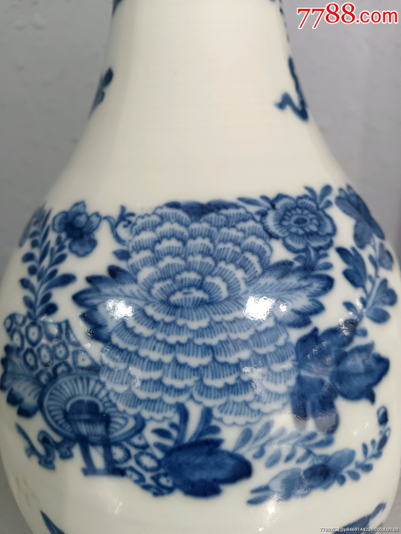 清乾隆菲茨休定制青花八寶花卉紋瓶_價(jià)格2584元_第5張_