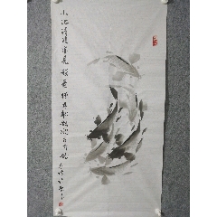 一線鏟精品花鳥(niǎo)一副，款不識(shí)自查，尺寸100/50