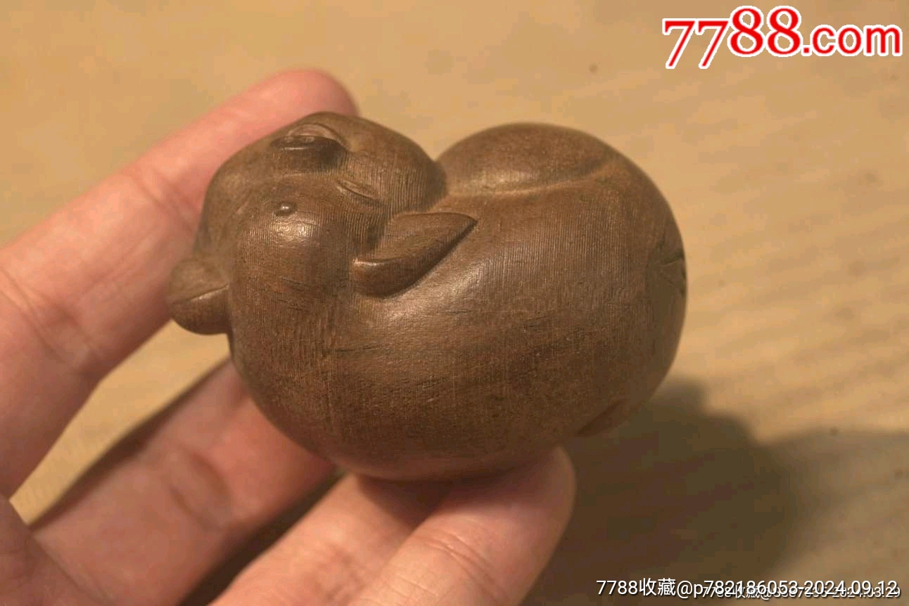 黃楊木觀音牌木雕豬擺件_價(jià)格1元【蘭馨堂古玩收藏藝術(shù)】_第7張_