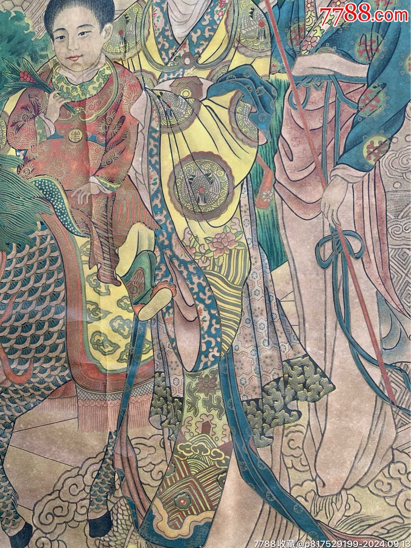 民國(guó)上海徐勝記《麒麟送子》廣告畫(huà)_價(jià)格2000元【特級(jí)鬲123】_第9張_