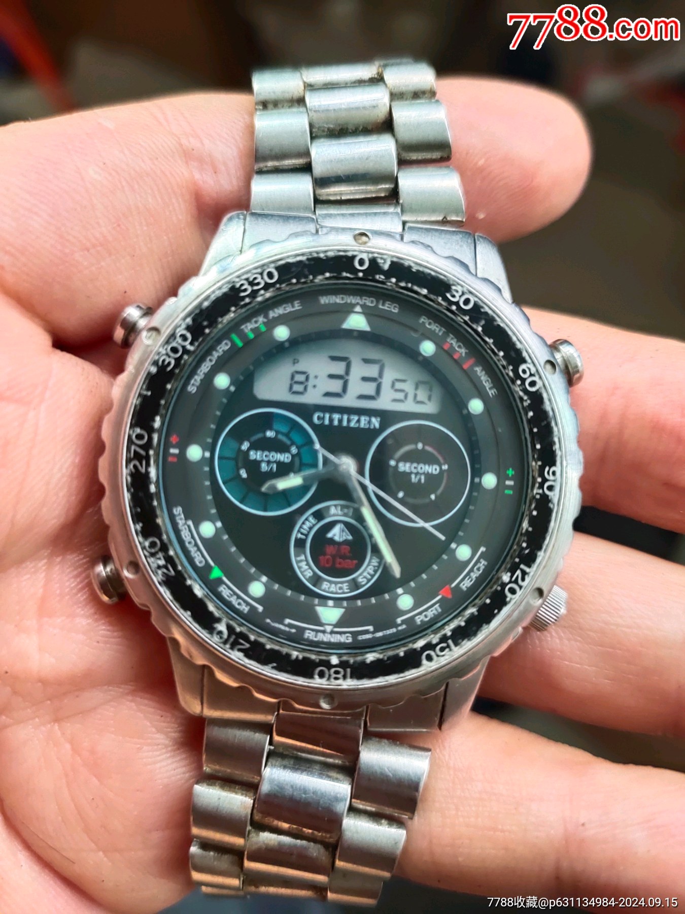 当前位置:>7788收藏__收藏热线>加价>手表/腕表>很少见的西铁城男表