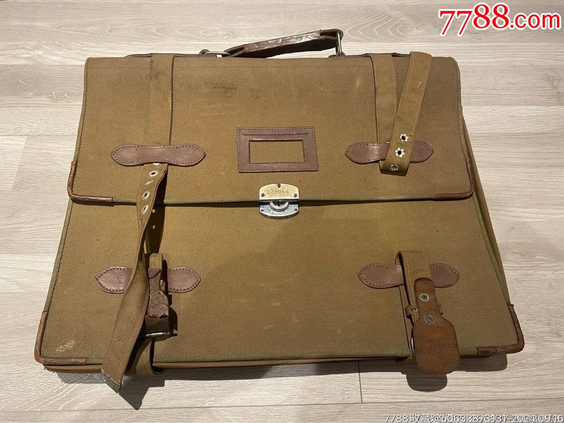 早期箭牌帆布公文包这个品牌也是民国时期国民党政府内使用最多的品牌