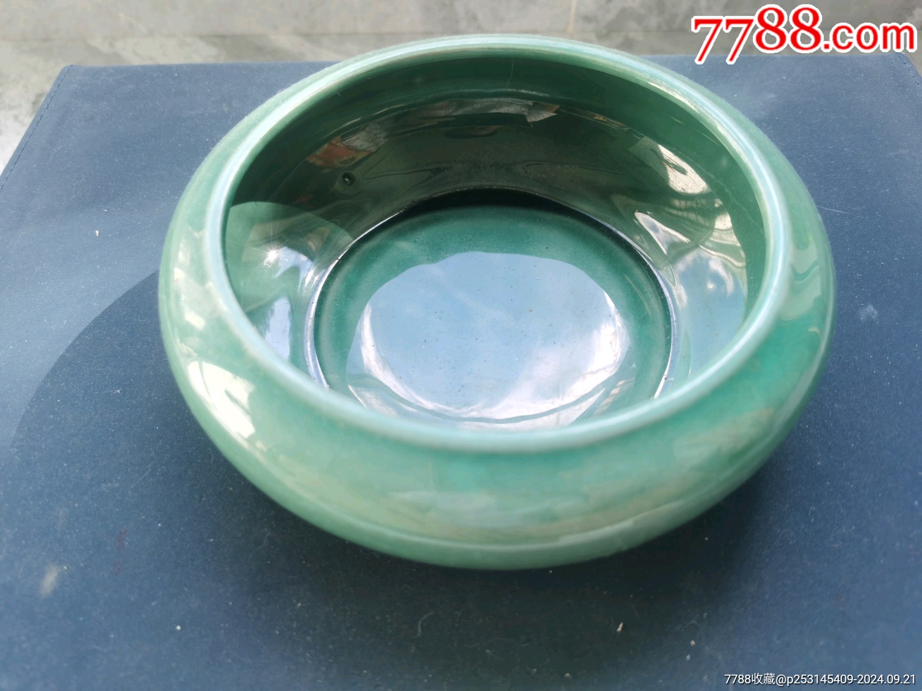 老的、绿釉、瓷盆、全美品、无瑕疵、-价格:10元-au39047992-绿釉瓷 -加价-7788收藏__收藏热线