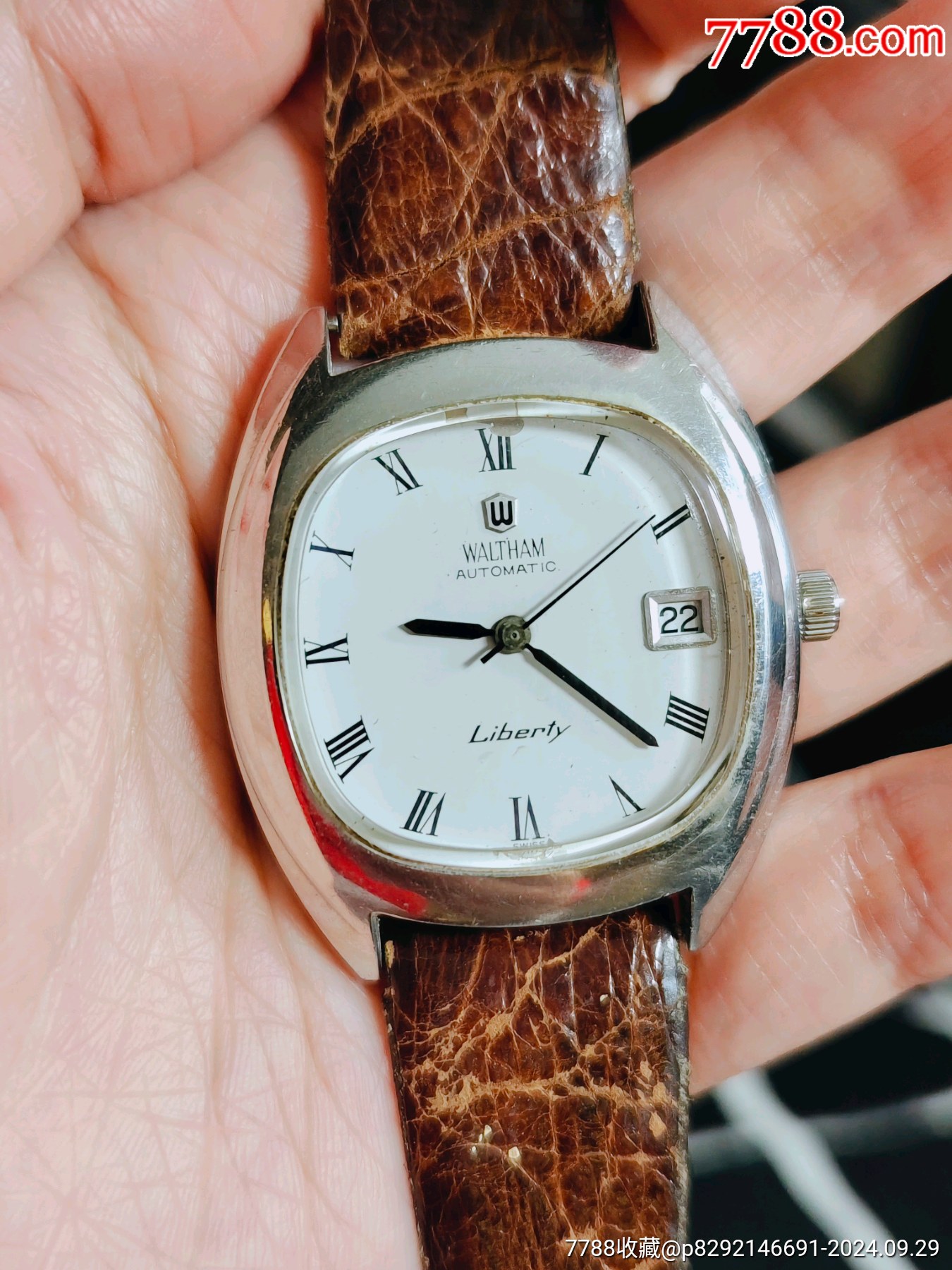 正品瑞士waltham华生中古表自动机械表男士手表