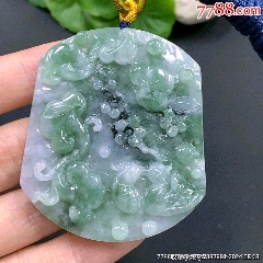 翡翠鴛鴦玉墜，特價(jià)清貨起拍