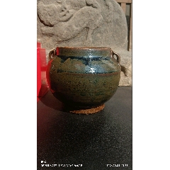  strong>山西老窑紫金釉罐子 /strong>_酱釉瓷/紫金釉_年代不详__罐