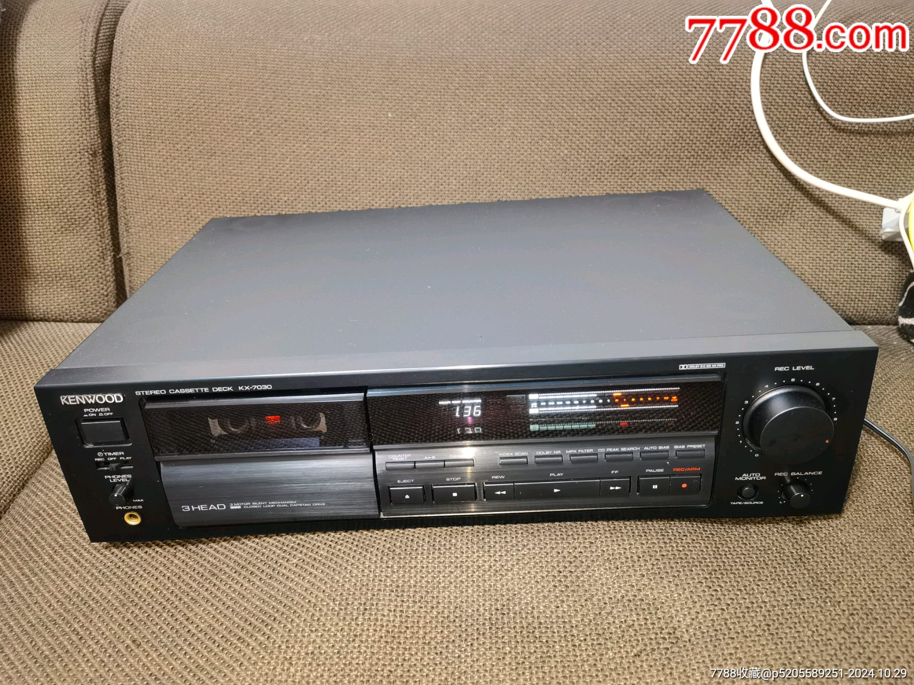 建伍三磁頭中高端卡座KX-7030（電動開啟艙門）_價格152元_第1張_