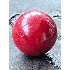 純天然玫瑰紅朱砂珠子_