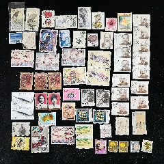 原票美品：80年代、90年代成套、散票郵票共62張一起拍