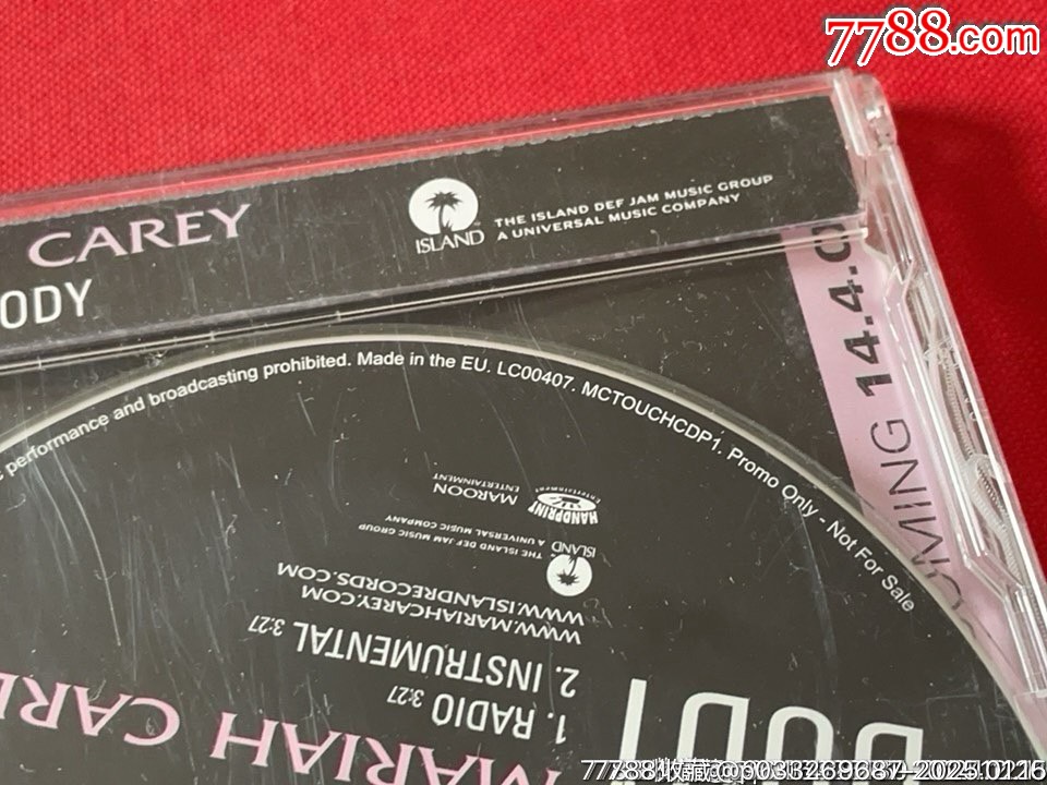 【唱片】瑪麗亞凱莉MariahCarey|全新已拆歐版|宣傳CD_價格10元_第2張_