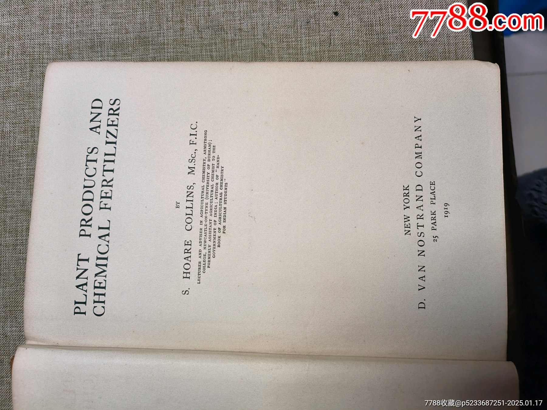 1919年民國外文書本_價格20元_第1張_