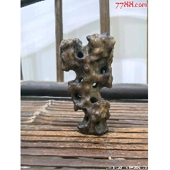 老玉雕隨型文房山子擺件裝飾品手把件_