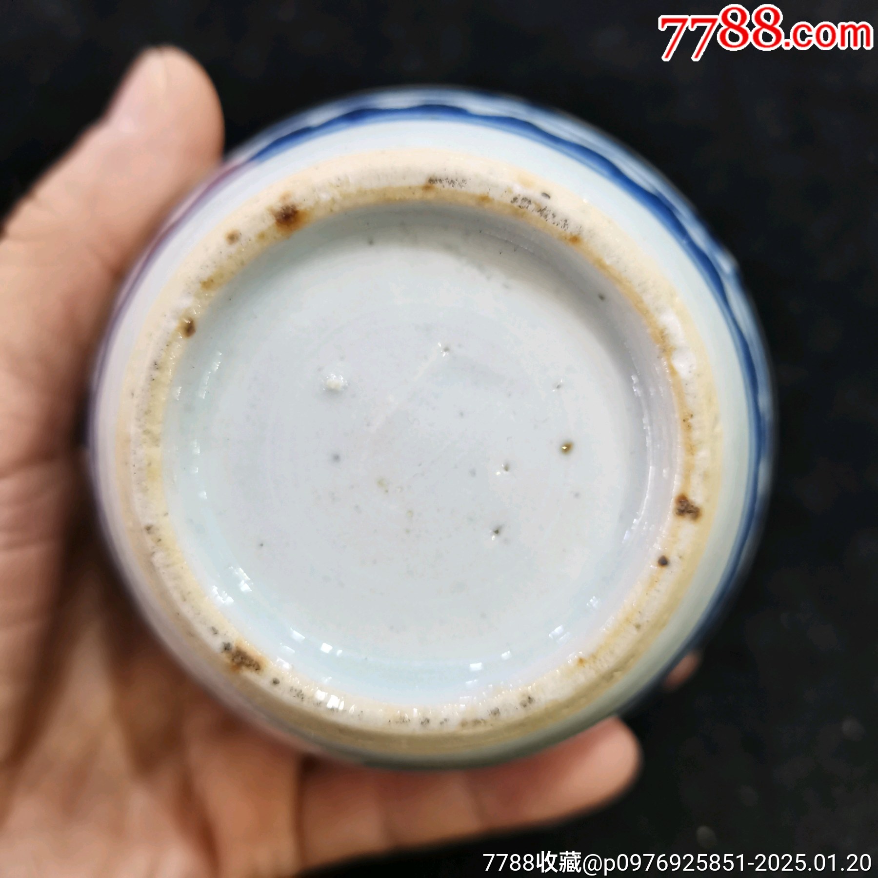 漂亮、精美的清早期八寶圖青花小罐一個_價格610元_第6張_
