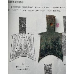 斜肩弧足空首布“武”，送錦盒！