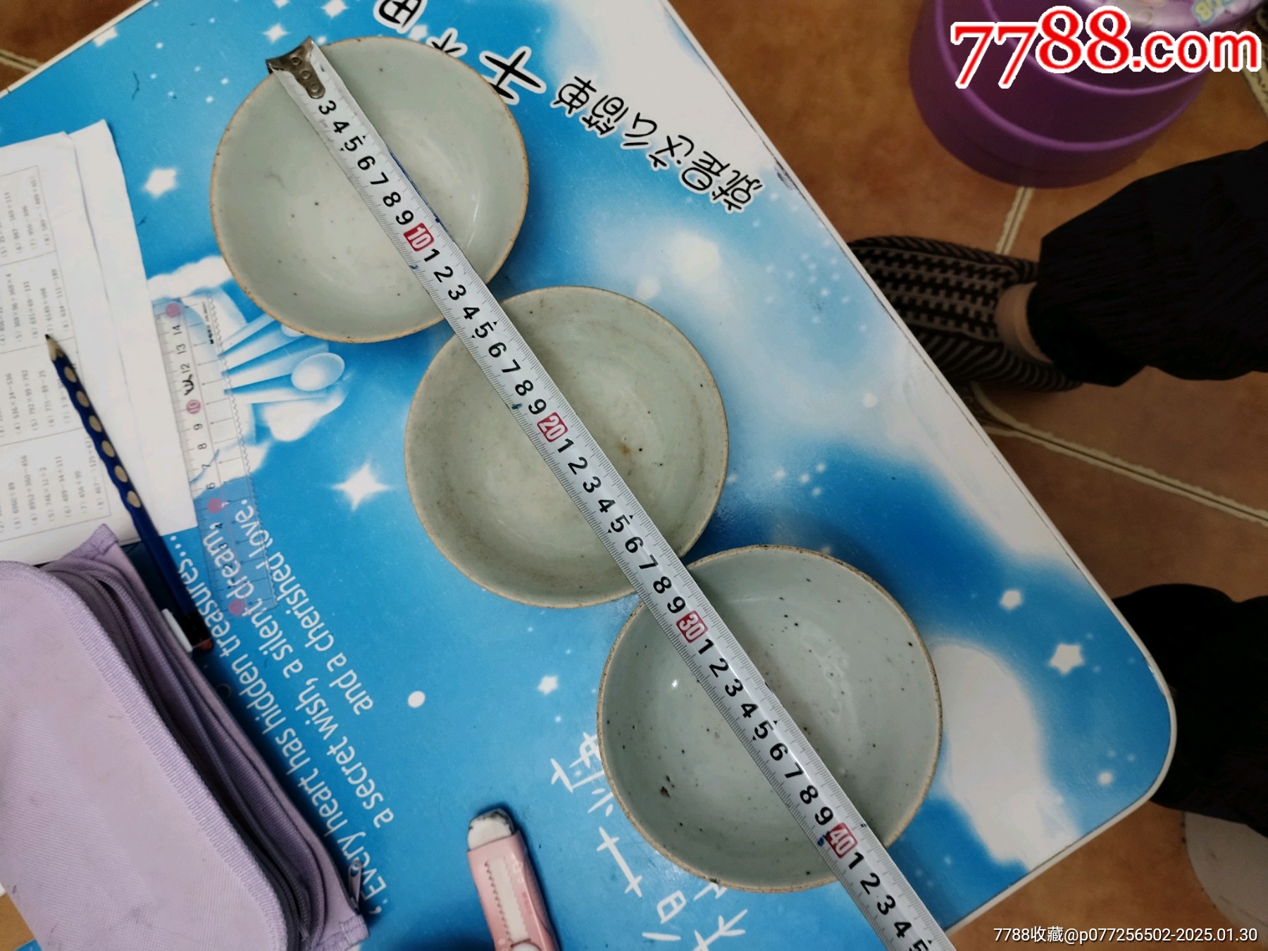 豆青釉碗3個同售_價格99元_第1張_