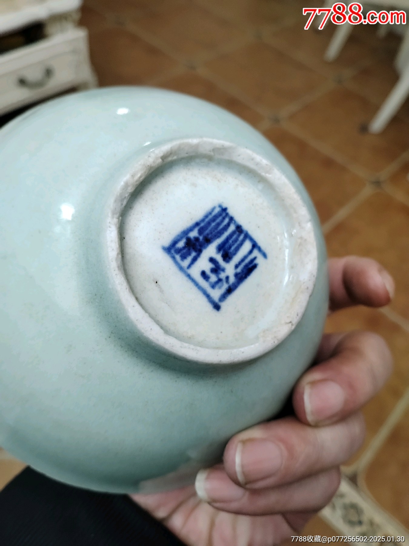 豆青釉碗3個同售_價格99元_第10張_