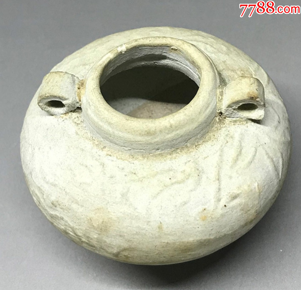 元代：龍泉窯青釉印花雙系罐（已鑒定）_價格398元【優(yōu)品好店】_第2張_