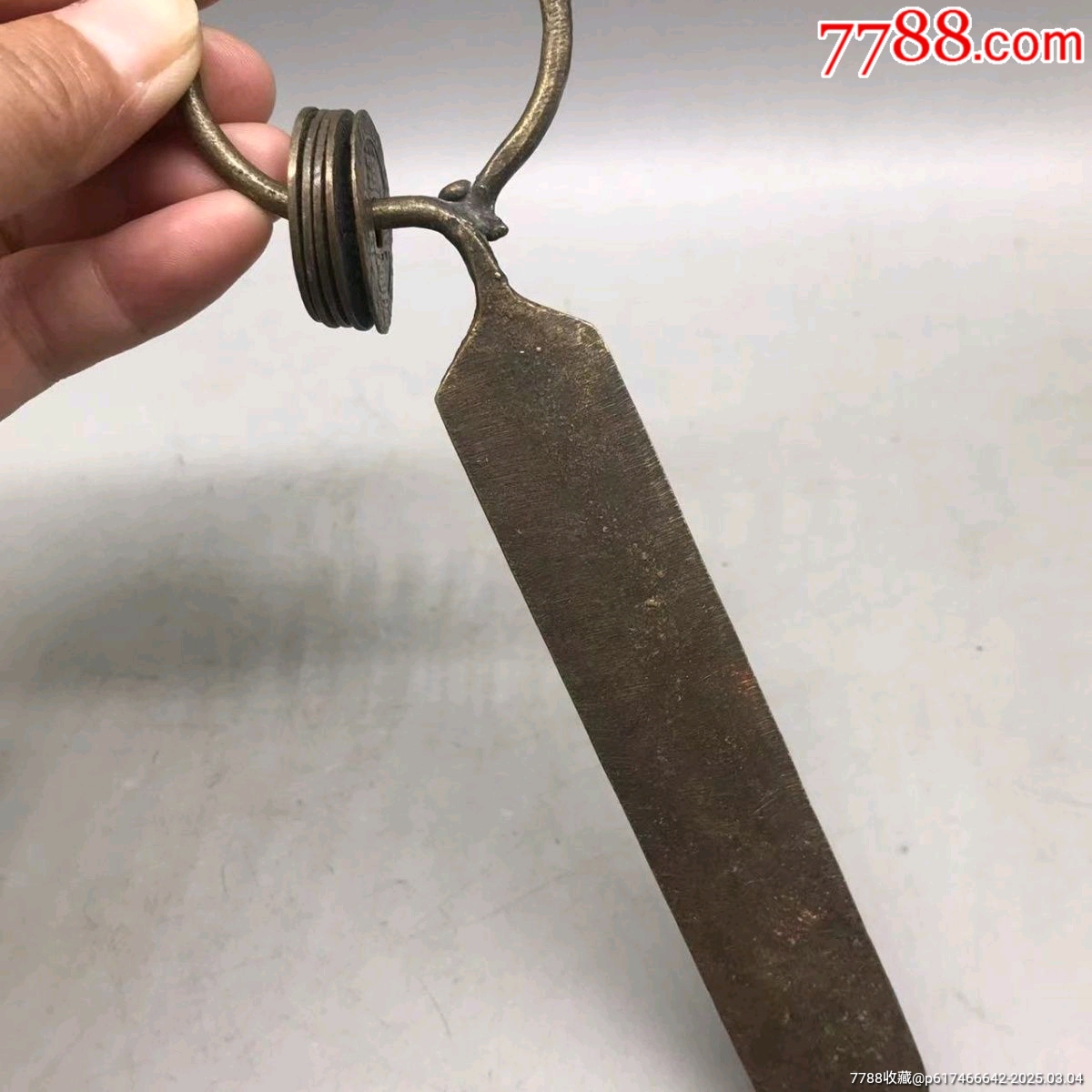 法器钢铃刀纯铜师刀钢铃刀卦刀法剑-价格:188元-au40548973- 其它佛/道藏品 -加价-7788收藏__收藏热线
