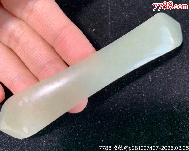 瑩潤(rùn)清代和田玉雙尖發(fā)簪_價(jià)格736元_第2張_