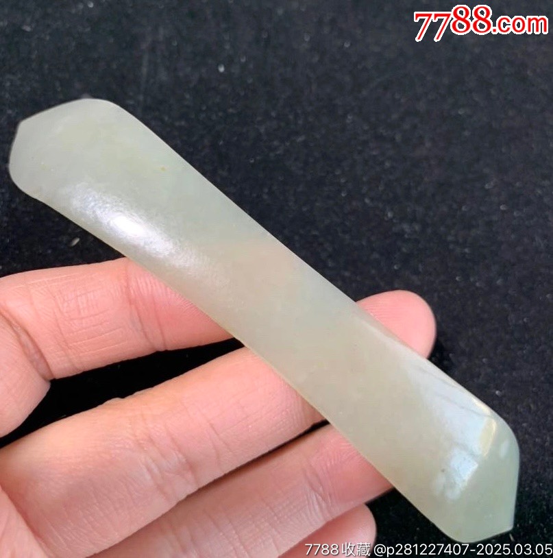瑩潤(rùn)清代和田玉雙尖發(fā)簪_價(jià)格736元_第3張_