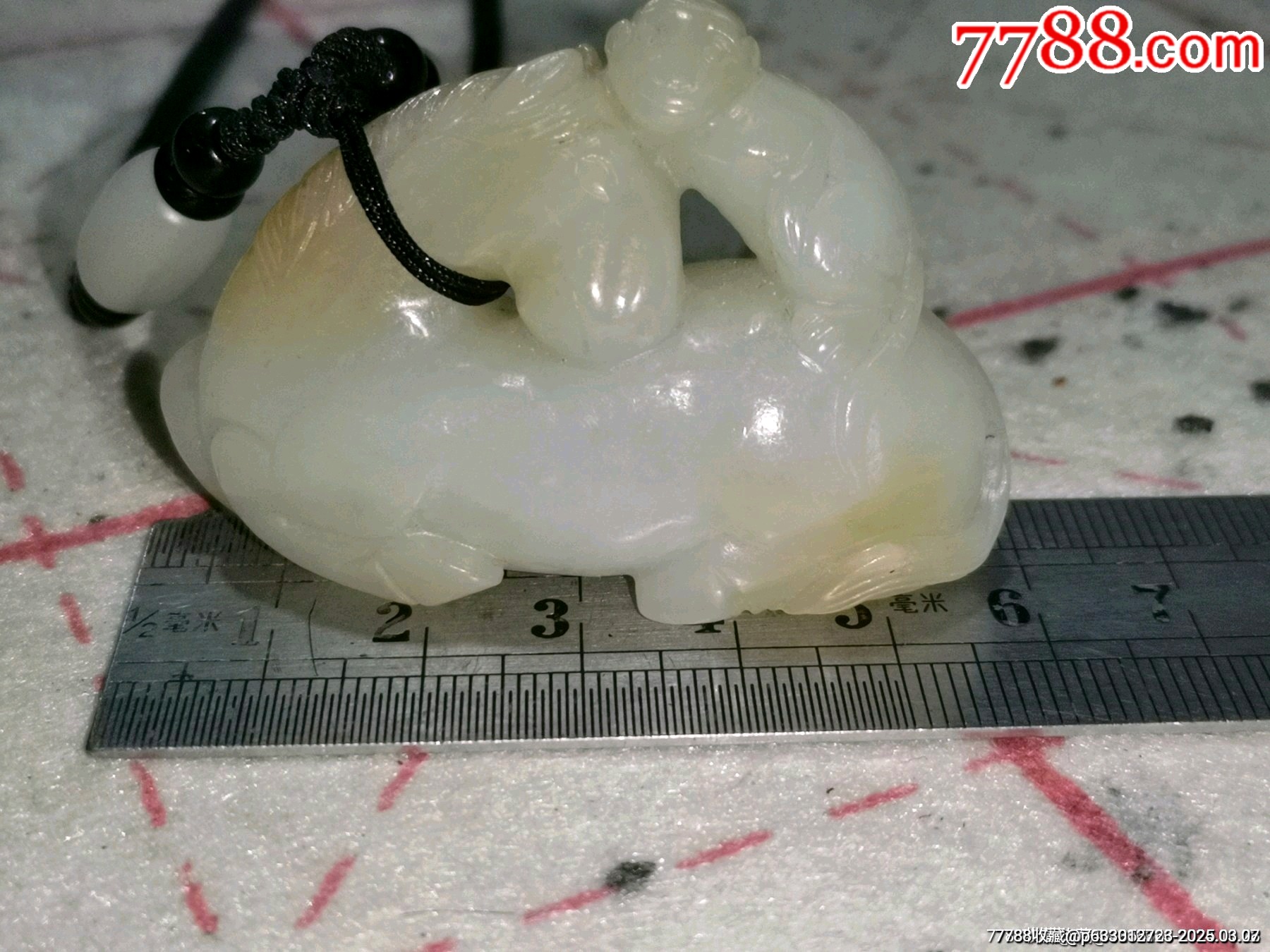 清代和田玉籽料糖料馬上封侯_價格14999元_第2張_