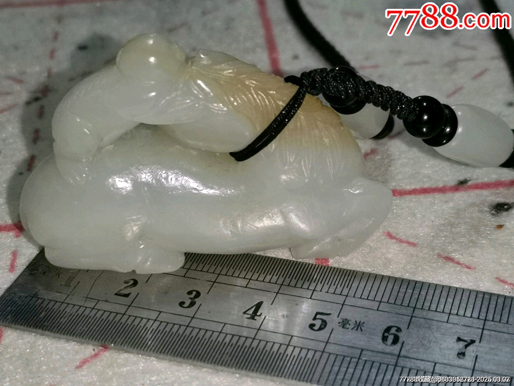 清代和田玉籽料糖料馬上封侯_價格14999元_第6張_