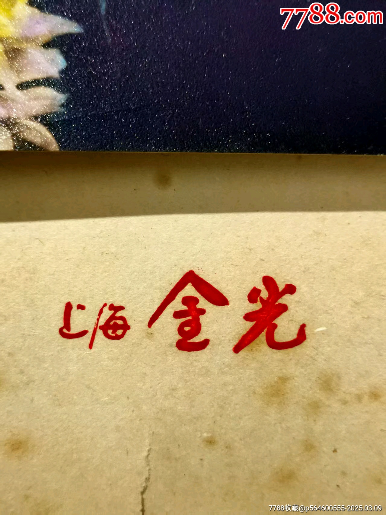 上海金光照相，手工上彩夫妻照_老照片_第3张_7788钱币网