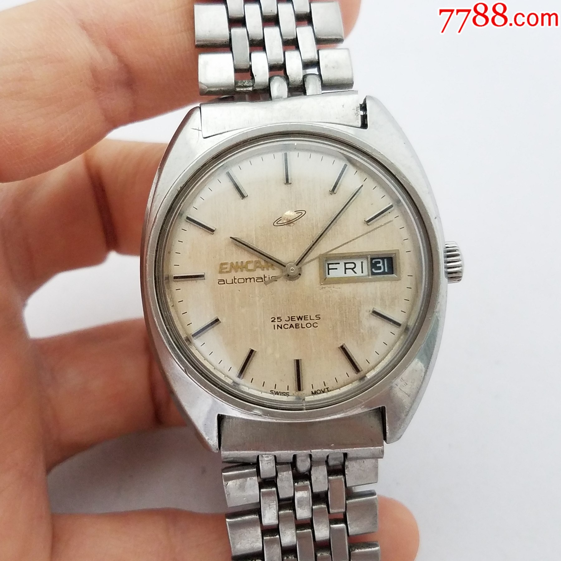 瑞士英纳格自动机械男表【2167金机芯】【能走时，日历好使】_价格165元_第2张_