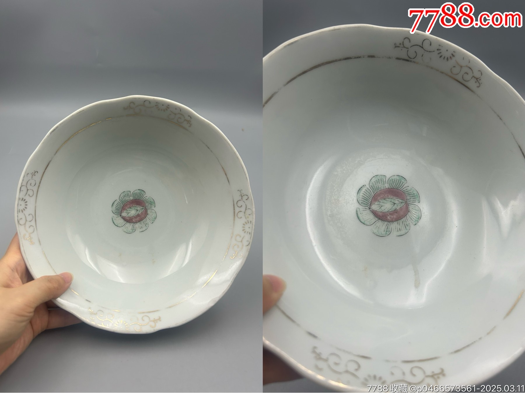 手繪龍鳳大缽大碗，建水，直徑20厘米左右，一枚_價格70元_第4張_