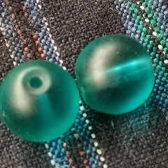 琉璃珠子一對_