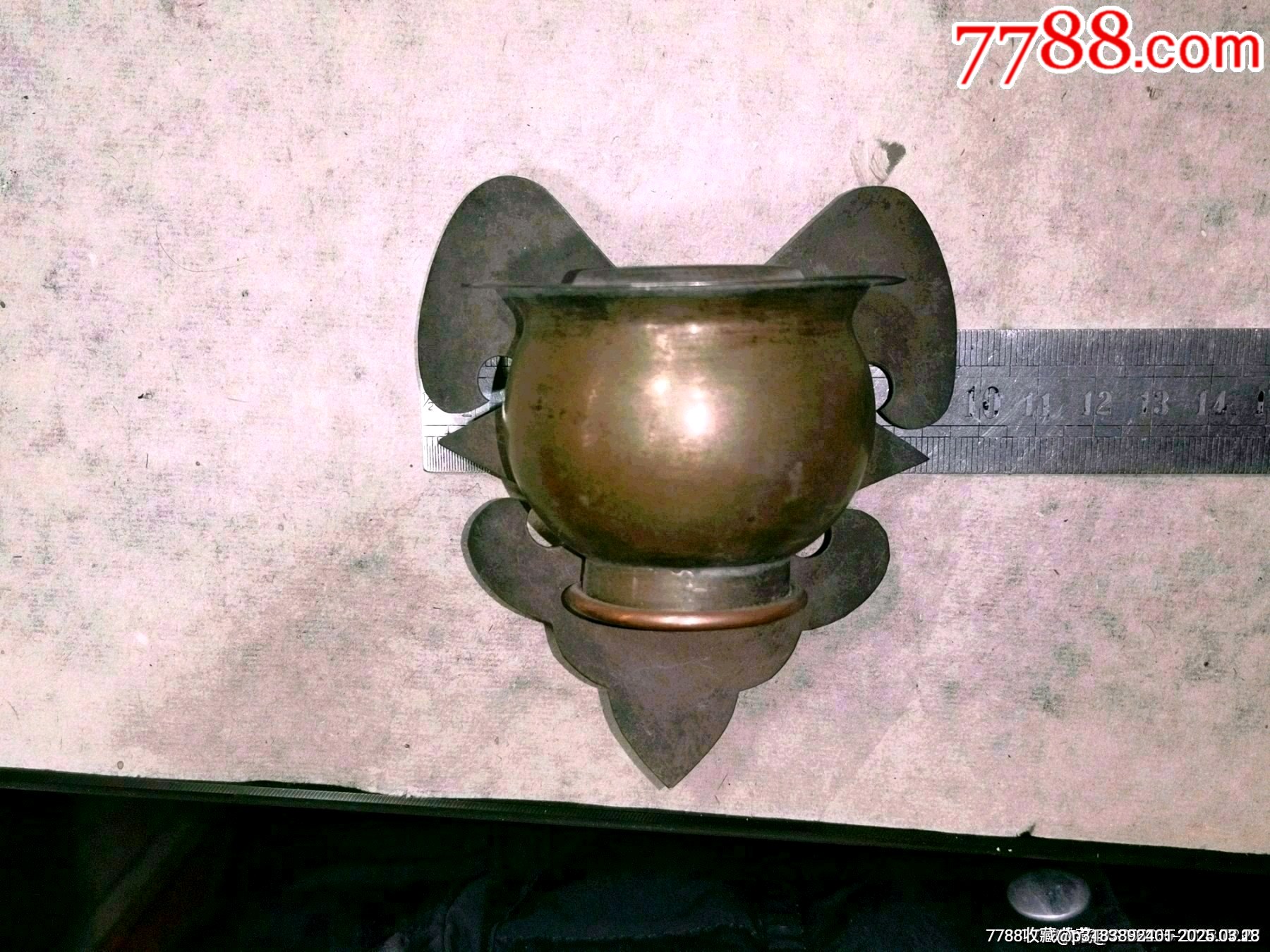 清代銅鳥食罐（造型漂亮，包槳老到）_價格349元_第2張_